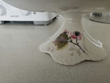 Floral porcelain 9" pedestal cake stand - Shelley - thumbnail 4 of 5