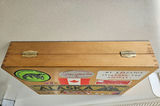 Sticker-covered wooden storage box - thumbnail 6 of 6