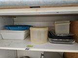 Assorted plastic food storage containers and bowls - thumbnail 1 of 6
