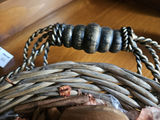 Decorative woven basket with dried botanicals and accompanying cup - thumbnail 2 of 10