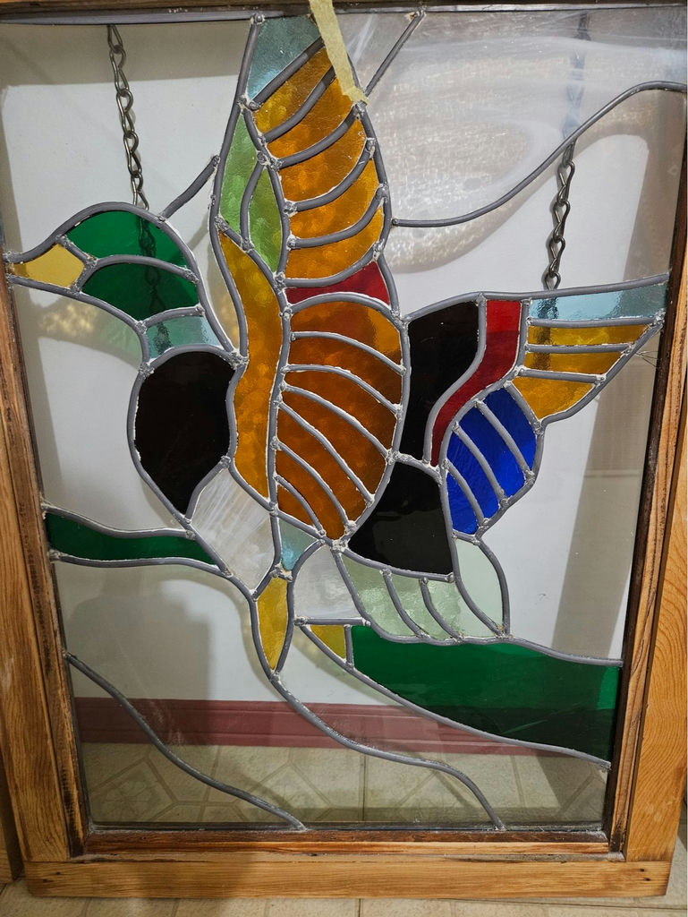 Stained-glass bird panel - image 2 of 6