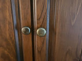 Large wooden armoire with carved crest and drawers - thumbnail 5 of 16