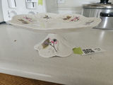 Floral porcelain 9" pedestal cake stand - Shelley - thumbnail 1 of 5