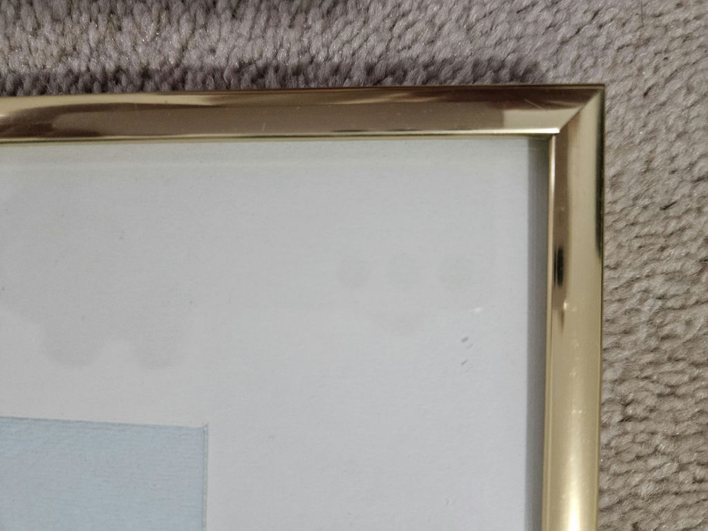 Watercolor sailboat scene in gold frame - image 5 of 6