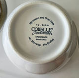 Ivy-pattern Corelle White Dinnerware and Glassware Set. Matching Mixing Bowls and Servingware - thumbnail 28 of 28