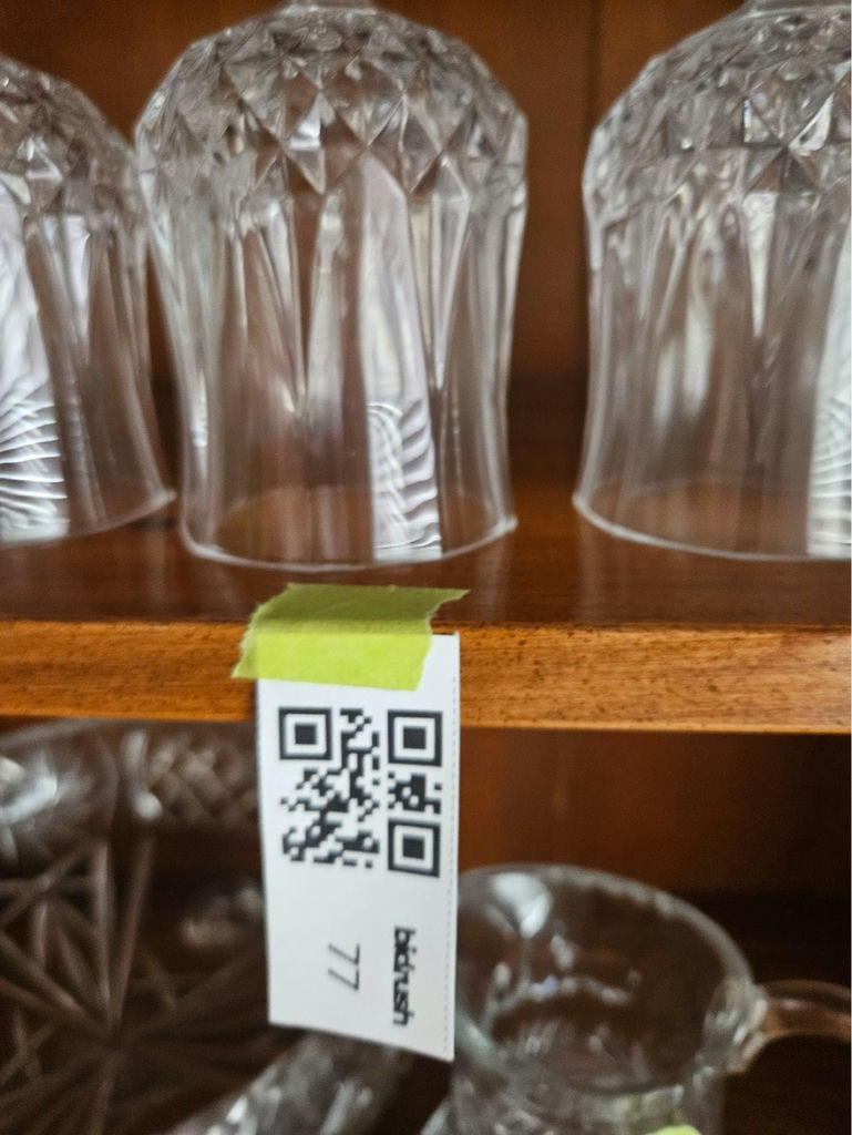 Crystal cut-glass wine glasses (set) - image 6 of 6