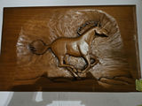 Wooden horse relief carvings - thumbnail 2 of 3