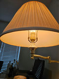 Table lamp with beige pleated shade - thumbnail 4 of 6
