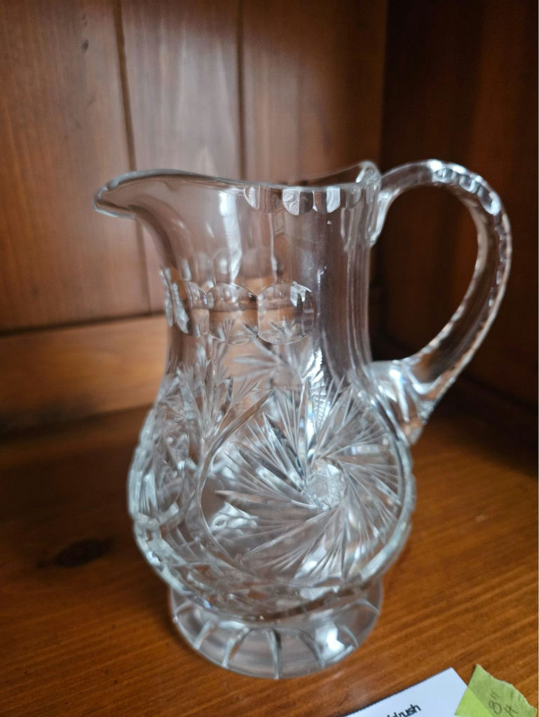 Crystal cut-glass pitcher - image 2 of 6