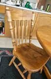 40" Round wooden dining table with four spindle-back chairs - thumbnail 4 of 7