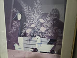 Framed art print of ducks and flowers in a cart - thumbnail 2 of 6