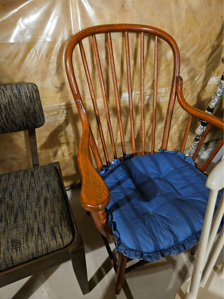 Assorted wooden and upholstered chairs - image 5 of 8