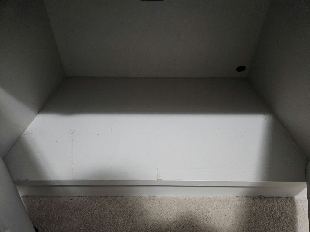White storage cabinet with glass display - image 7 of 7