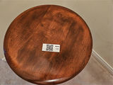 Round-top antique piano stool with castered legs - thumbnail 2 of 6