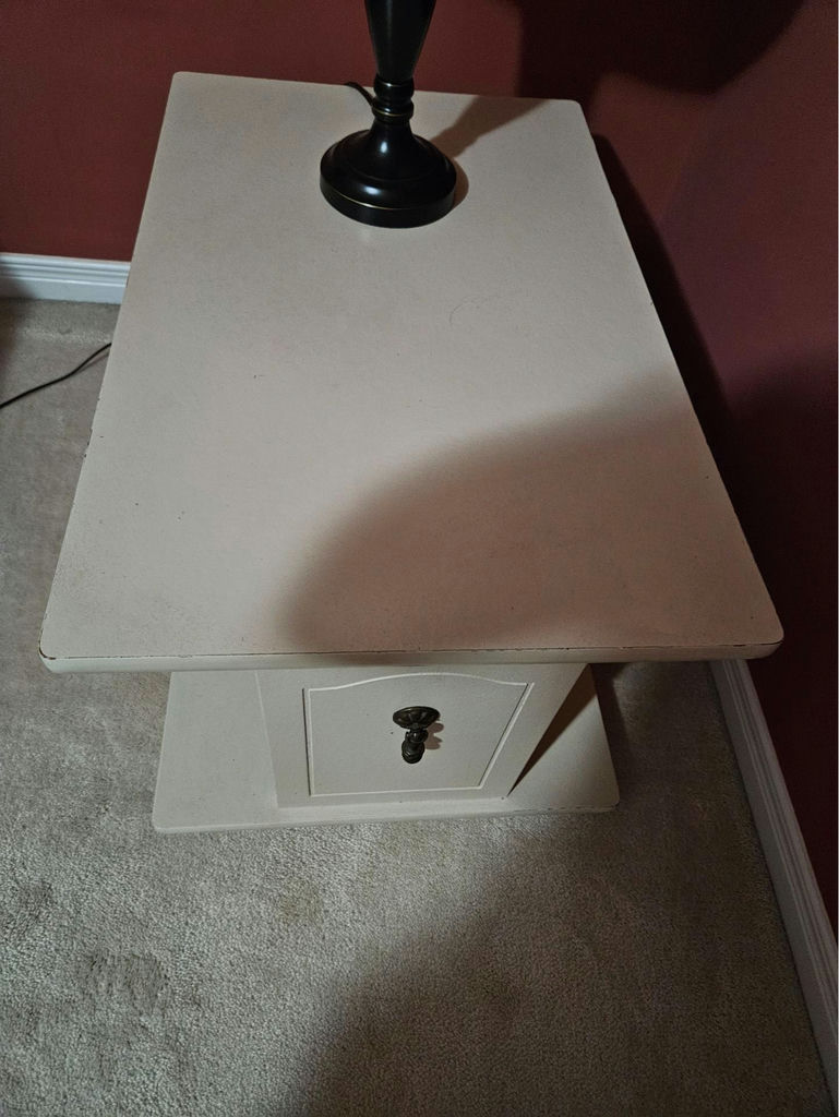 White painted Mid-Century Modern End Tables - image 9 of 9