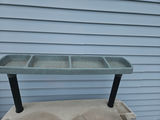Plastic rolling utility cart/potting table with top tray and cabinet doors - thumbnail 4 of 7