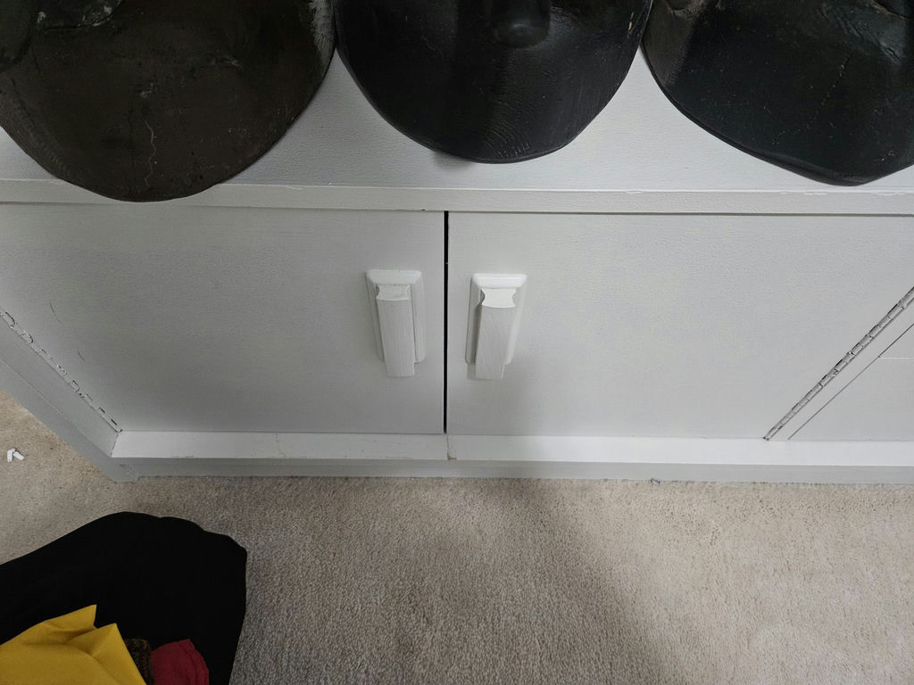 White storage cabinet with glass display - image 6 of 7