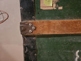Vintage green military-style travel trunk - thumbnail 7 of 11