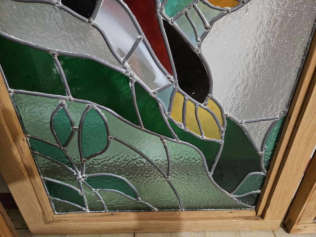 Stained-glass bird panel - image 5 of 6