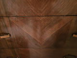Vintage wooden tall dresser with multiple drawers - thumbnail 4 of 12