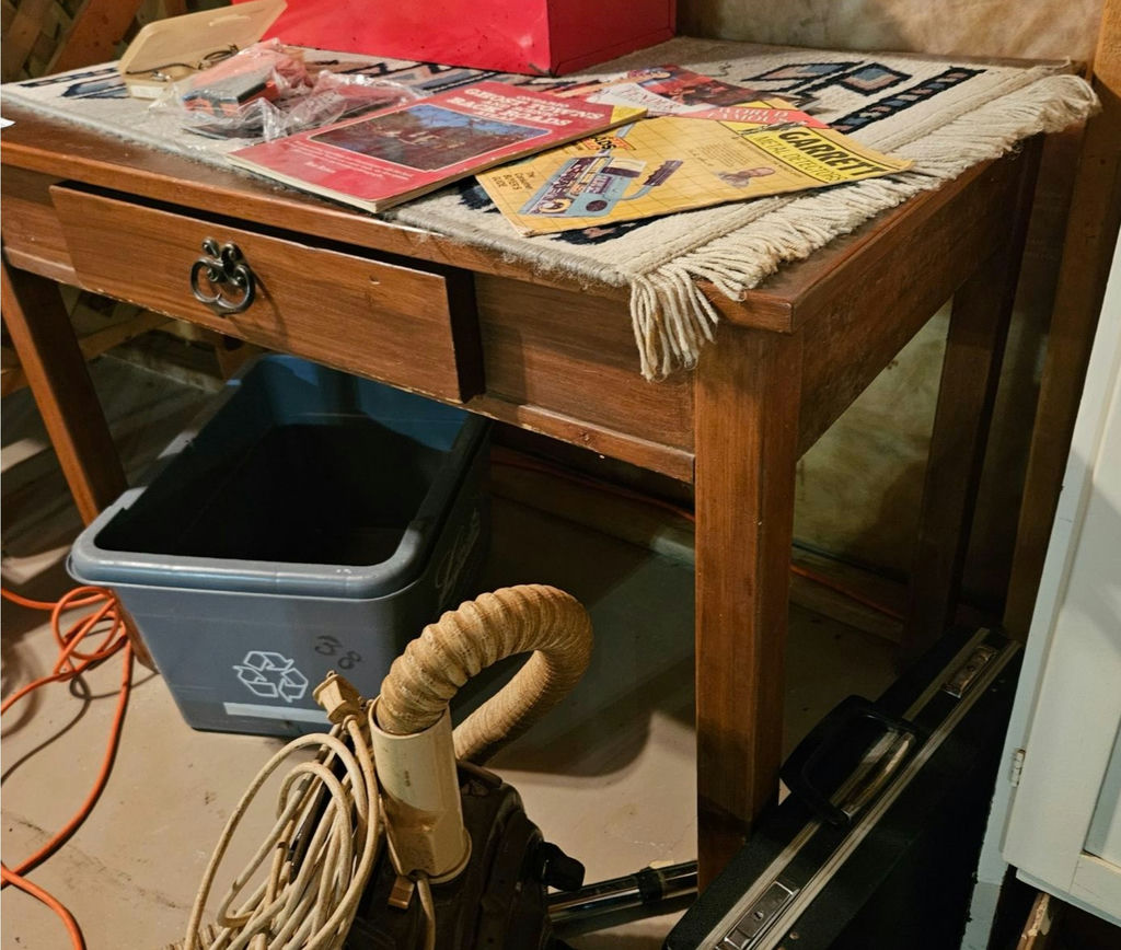 Wooden desk only - image 3 of 4