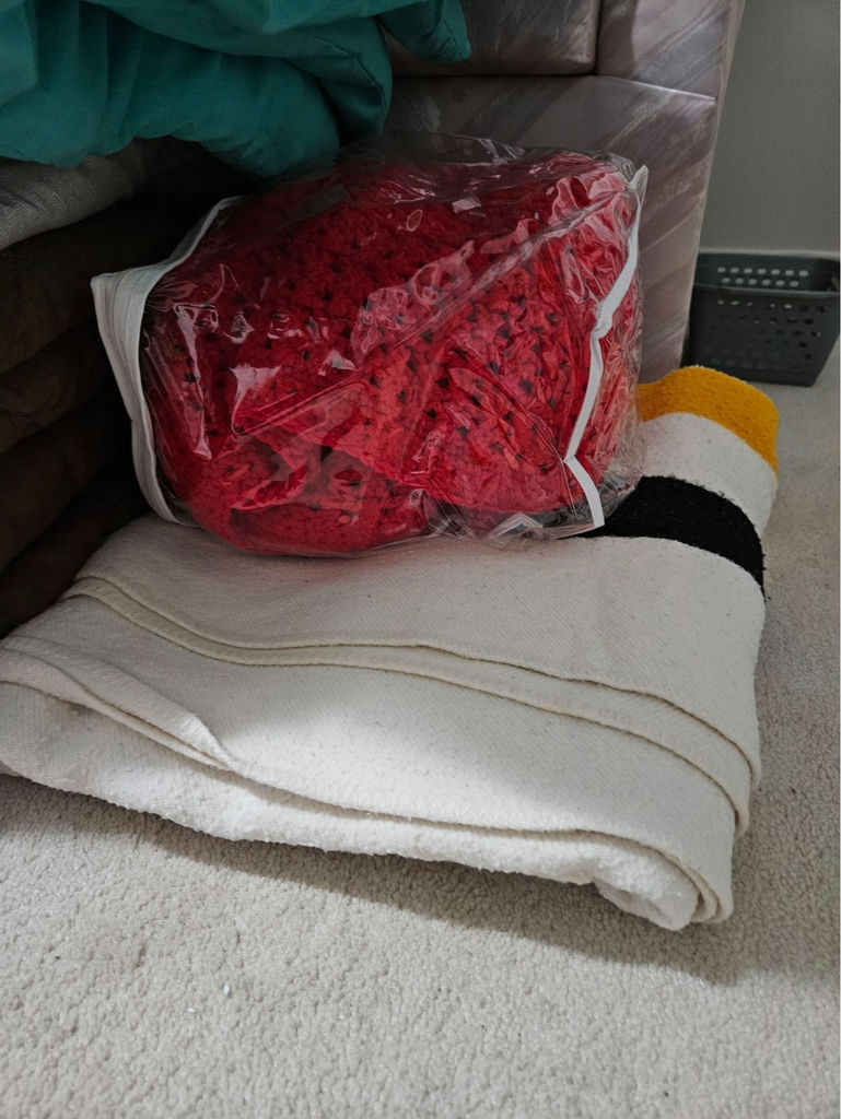 Stacked Blankets, Throws, and Pillows - image 7 of 7