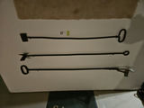 Wall-mounted black iron tool set - thumbnail 1 of 5