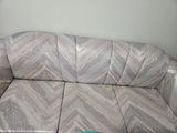 Pastel chevron-patterned fabric sofa-bed - thumbnail 6 of 7