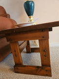 Rustic solid wood coffee table and 2 matching end tables - thumbnail 8 of 9