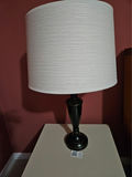Table lamps with white textured shade - thumbnail 1 of 8