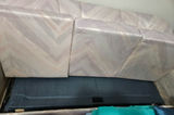 Pastel chevron-patterned fabric sofa-bed - thumbnail 7 of 7