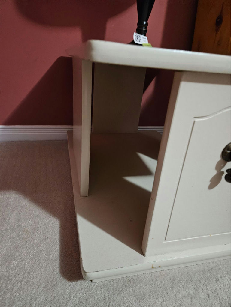 White painted Mid-Century Modern End Tables - image 4 of 9