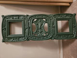Three-section ornate green cast-iron look wall panel - thumbnail 5 of 5