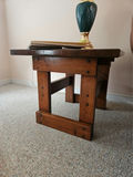 Rustic solid wood coffee table and 2 matching end tables - thumbnail 5 of 9