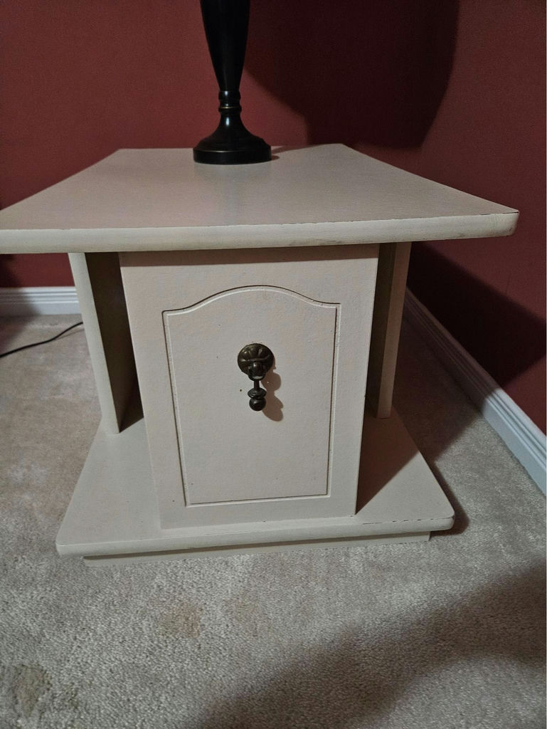 White painted Mid-Century Modern End Tables - image 8 of 9