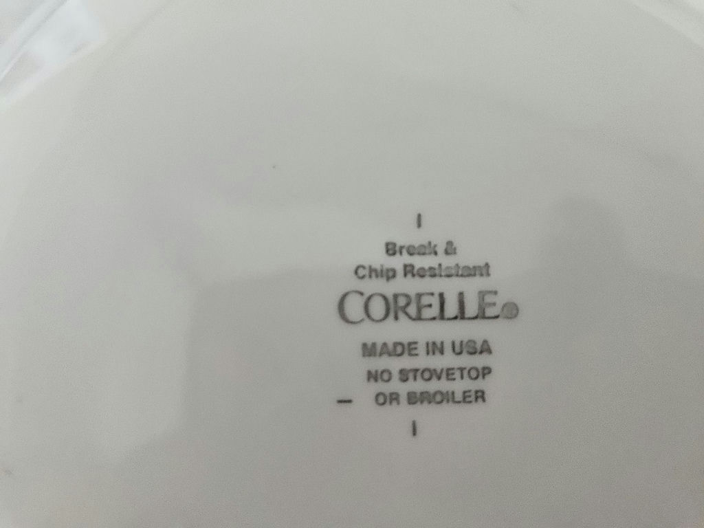 Ivy-pattern Corelle White Dinnerware and Glassware Set. Matching Mixing Bowls and Servingware - image 26 of 28