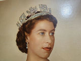 Framed portrait of a Queen Elizabeth II with crown and jewelry - thumbnail 7 of 10