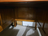 Wooden desk with green top and multiple drawers - thumbnail 5 of 5