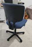 Blue fabric swivel office chair - thumbnail 5 of 5