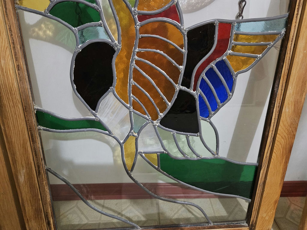 Stained-glass bird panel - image 4 of 6