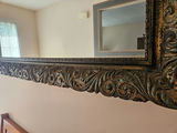 Ornate carved-frame wall mirror - thumbnail 4 of 8