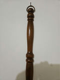 Pair of brass fruit-embossed medallions on wooden handles - thumbnail 4 of 5