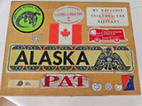 Sticker-covered wooden storage box - thumbnail 2 of 6