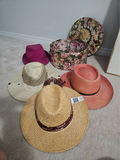 Assorted Hats and a Floral Hatbox - thumbnail 1 of 8