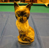 Ceramic cat whiskey decanter with Beamstrophy label - thumbnail 1 of 4