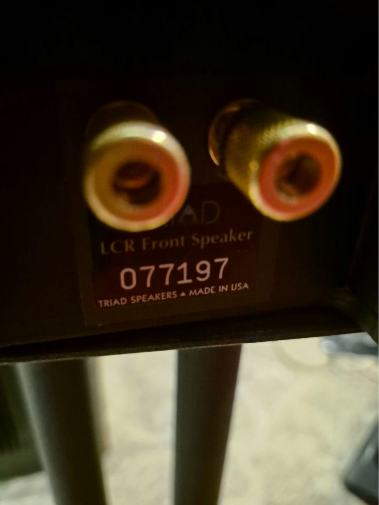 Pair of Triad LCR Front Speakers on Stands and Subwoofer - image 8 of 8