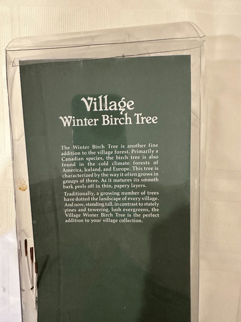 Dickens Village Scrooge house with Winter Birch Tree and Snow Accessories - image 5 of 9