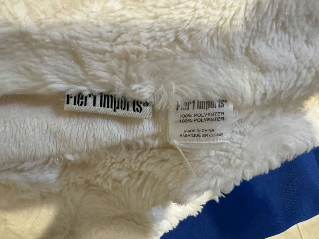 Two Pier 1 Imports Plush Blankets and Patterned Fleece Blanket - image 2 of 4