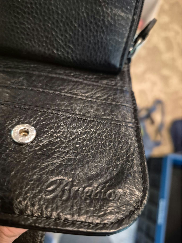 Brighton: Black Leather Crossbody Bag with Matching Wallet - image 3 of 5