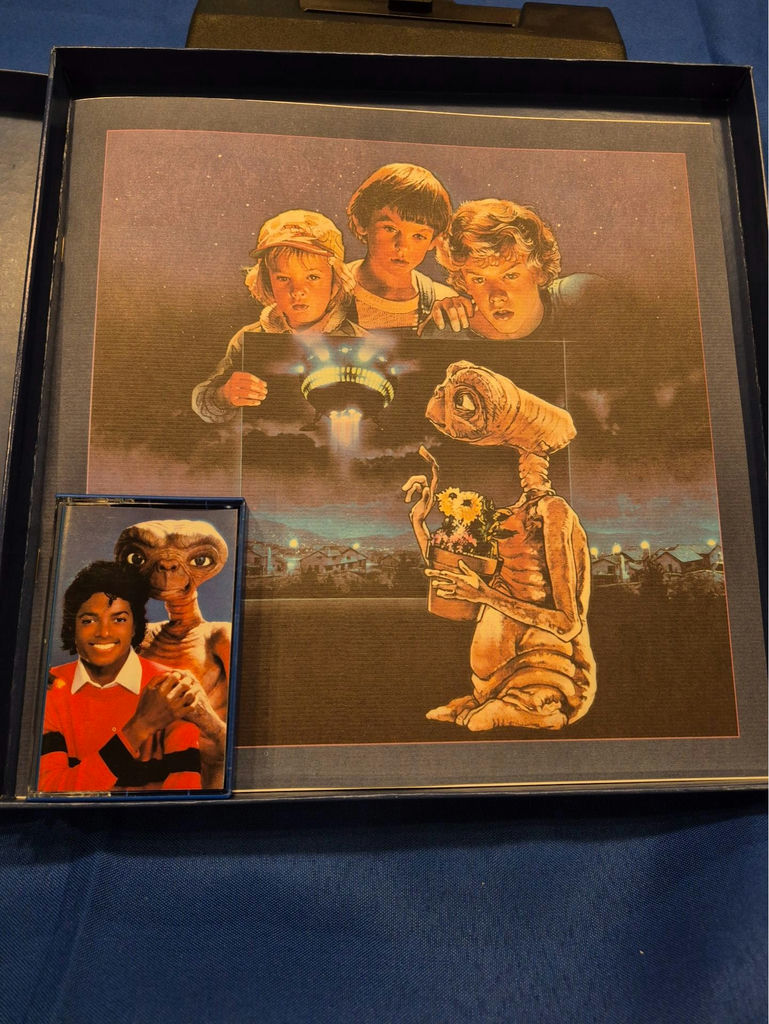 E.T. The Extra-Terrestrial memorabilia: VHS box, poster, and artwork - image 3 of 7